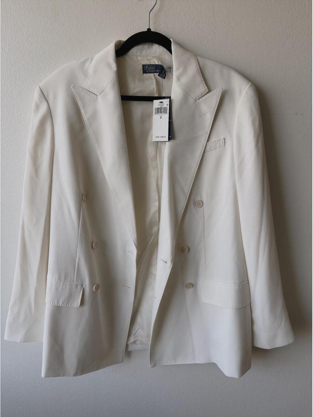 Polo Ralph Lauren cream blazer size 8